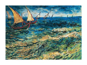 Vincent Van Gogh  Seascape at Saintes Maries affiche art 80x60cm | yourdeclineoration.com
