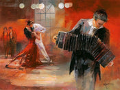 Willem Haenraets  Bandoneon affiche art 80x60cm | yourdeclineoration.com