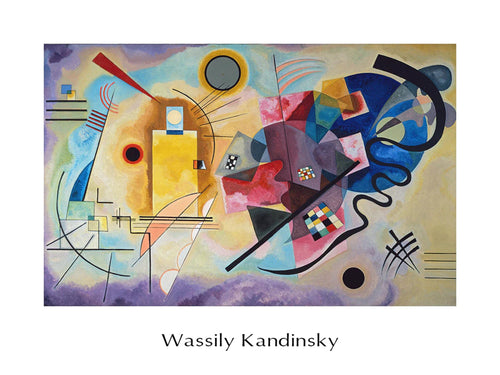 Wassily Kandinsky  Jaune, Rouge, Bleu affiche art 80x60cm | yourdeclineoration.com