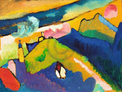 Wassily Kandinsky  Murnau, Berglandschaft affiche art 80x60cm | yourdeclineoration.com