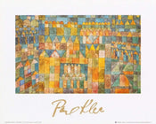 Paul Klee  Tempelviertel von Pert, 1928 affiche art 30x24cm | yourdeclineoration.com