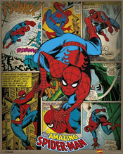 Pyramid Marvel Comics Spider Man Retro Affiche 40x50cm | yourdeclineoration.com