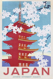 Pyramid Japan Railways Blossom Affiche 61x91,5cm | yourdeclineoration.com
