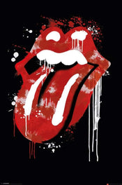 Pyramid The Rolling Stones Graffiti Lips Affiche 61x91,5cm | yourdeclineoration.com