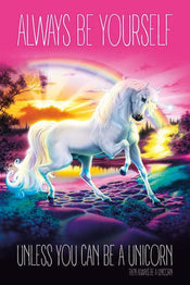 Pyramid Unicorn Always Be Yourself Affiche 61x91,5cm | yourdeclineoration.com