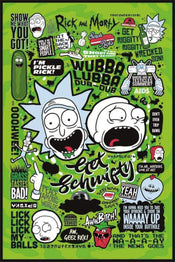 Pyramid Rick and Morty Quotes Affiche 61x91,5cm | yourdeclineoration.com