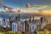 Pyramid Hong Kong Victoria Peak Affiche 91,5x61cm | yourdeclineoration.com