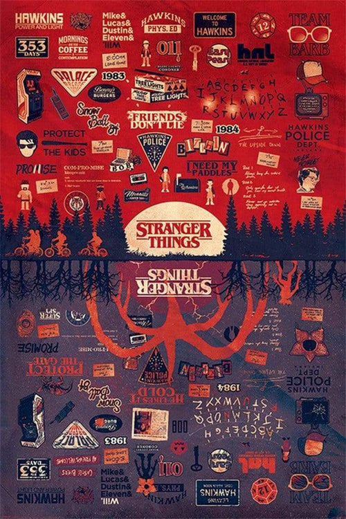 Pyramid Stranger Things The Upside Down Affiche 61x91,5cm | yourdeclineoration.com