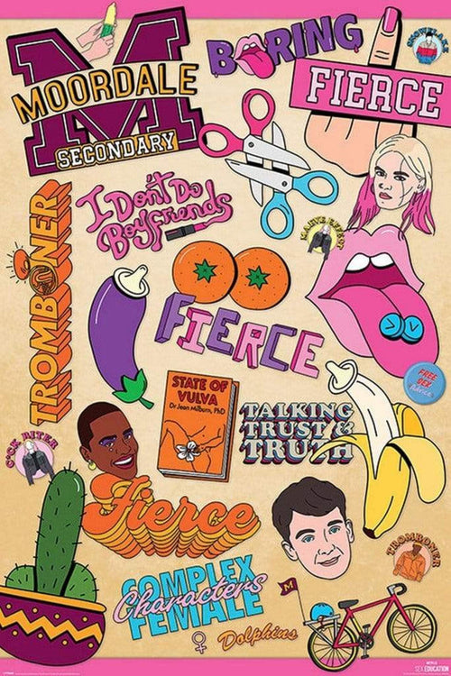 Pyramid Sex Education Infographic Affiche 61x91,5cm | yourdeclineoration.com