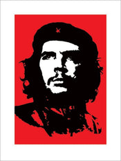 Pyramid Che Guevara Red affiche art 40x40cm | yourdeclineoration.com