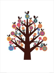 Pyramid Valentina Ramos Tree of Flowers affiche art 60x80cm | yourdeclineoration.com