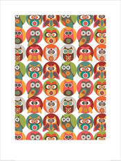 Pyramid Valentina Ramos Owls Family affiche art 60x80cm | yourdeclineoration.com