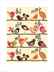 Pyramid Valentina Ramos Singing Birds affiche art 60x80cm | yourdeclineoration.com