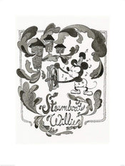 Pyramid Mickey Mouse Steamboat Willie Steam affiche art 60x80cm | yourdeclineoration.com