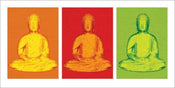 Pyramid Buddha Pop Art affiche art 50x100cm | yourdeclineoration.com