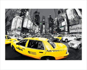 Pyramid Rush Hour Times Square Yellow Cabs affiche art 40x50cm | yourdeclineoration.com