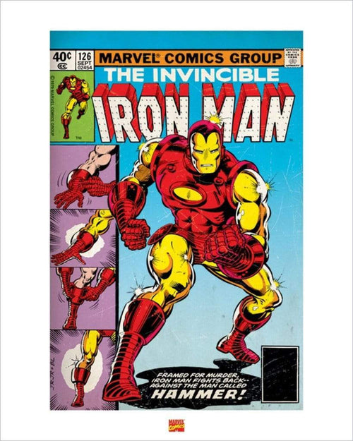Pyramid Iron Man affiche art 40x50cm | yourdeclineoration.com