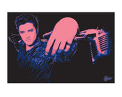 Pyramid Elvis Presley Microphone affiche art 40x50cm | yourdeclineoration.com