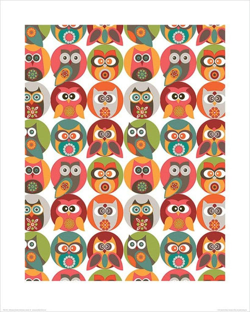 Pyramid Valentina Ramos Owls Family affiche art 40x50cm | yourdeclineoration.com