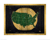 Pyramid Fantastic Beasts Hex indicator map affiche art 40x50cm | yourdeclineoration.com
