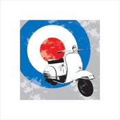 Pyramid Scooter affiche art 40x40cm | yourdeclineoration.com