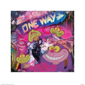 Pyramid The Cheshire Cat Graffiti affiche art 40x40cm | yourdeclineoration.com