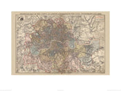 Pyramid Stanfords Map of the County of London 1888 affiche art 60x80cm | yourdeclineoration.com