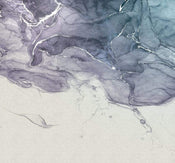 Komar Ink Blue Fluid Papier Peint Intissé 300x280cm 3 bandes | yourdeclineoration.com
