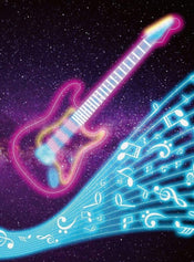 Wizard+Genius Kids Guitar Papier Peint Intissé 192x260cm 4 bandes | yourdeclineoration.com