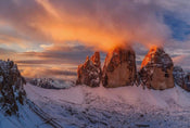 Wizard+Genius Mountain Peaks in Italy Papier Peint Intissé 384x260cm 8 bandes | yourdeclineoration.com