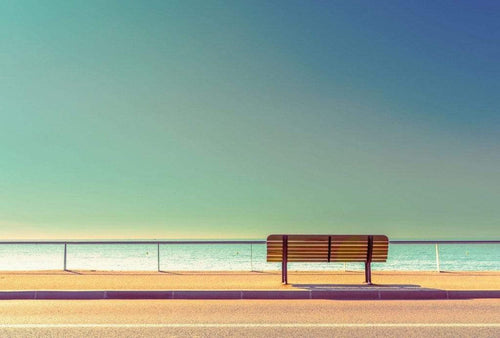 Wizard+Genius Bench and Sea Papier Peint Intissé 384x260cm 8 bandes | yourdeclineoration.com
