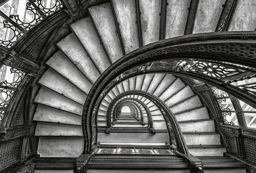 Wizard+Genius Old Stairs Papier Peint Intissé 384x260cm 8 bandes | yourdeclineoration.com