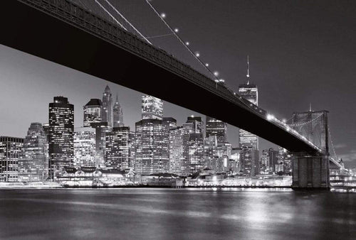 Wizard+Genius Brooklyn Bridge NY Papier Peint Intissé 384x260cm 8 bandes | yourdeclineoration.com
