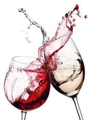 Wizard+Genius Wine Glasses Papier Peint Intissé 192x260cm 4 bandes | yourdeclineoration.com