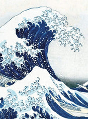 Wizard+Genius Hokusai The Great Wave Papier Peint Intissé 192x260cm 4 bandes | yourdeclineoration.com
