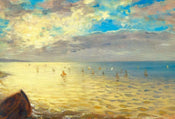 Wizard+Genius Delacroix The Sea Papier Peint Intissé 384x260cm 8 bandes | yourdeclineoration.com