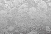 Wizard+Genius Silver Flowers Papier Peint Intissé 384x260cm 8 bandes | yourdeclineoration.com