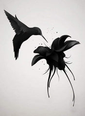 Wizard+Genius Hummingbird Papier Peint Intissé 192x260cm 4 bandes | yourdeclineoration.com
