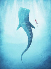 Wizard+Genius The Whale Shark Papier Peint Intissé 192x260cm 4 bandes | yourdeclineoration.com
