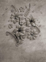 Wizard+Genius Stone Flowers Papier Peint Intissé 192x260cm 4 bandes | yourdeclineoration.com