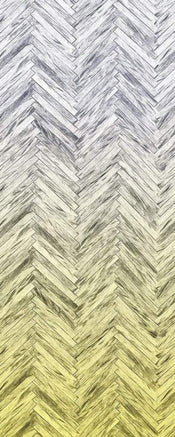 Komar Herringbone Yellow Papier Peint Intissé 100x250cm 1 bande | yourdeclineoration.com