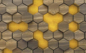 Komar Woodcomb Olive Papier Peint Intissé 400x250cm 4 bandes | yourdeclineoration.com