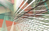 Komar Space Grid Autumn Papier Peint Intissé 400x250cm 4 bandes | yourdeclineoration.com