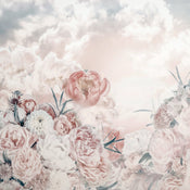 Komar Blossom Clouds Intisse Papier Peint 250x250cm 5 bandes | yourdeclineoration.com