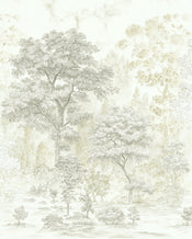 Komar Noble Trees Intisse Papier Peint 200x250cm 4 bandes | yourdeclineoration.com