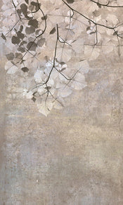 Dimex Beige Leaves Abstract Papier Peint 150x250cm 2 bandes | yourdeclineoration.com