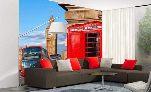 Dimex Big Ben Papier Peint 150x250cm 2 bandes ambiance | yourdeclineoration.com
