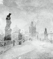Dimex Charles Bridge Abstract II Papier Peint 225x250cm 3 bandes | yourdeclineoration.com