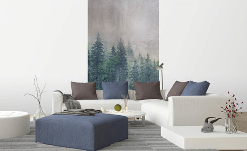 Dimex Forest Abstract Papier Peint 150x250cm 2 bandes ambiance | yourdeclineoration.com
