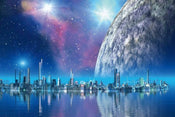 Dimex Futuristic City Papier Peint 375x250cm 5 bandes | yourdeclineoration.com